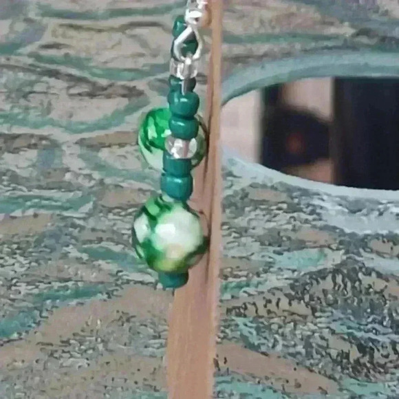 Handmade Beaded Necklace and Earrings Set - Picture 3 of 4